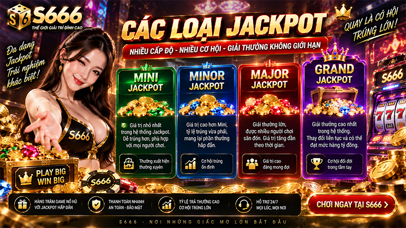 Nhiều giải Jackpot hấp dẫn